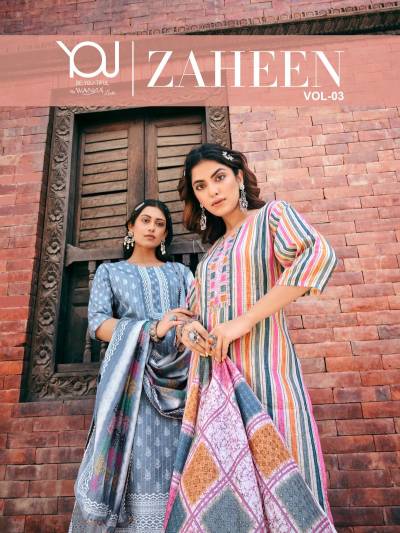 Zaheen Vol 3 By Wanna Fancy Digital Printed Readymade Salwar Kameez Collection